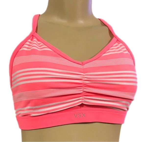 Victoria’s Secret VSX Sexy Sport MADE SEXY Unlined front Ruched Sport bra Large - Picture 6 of 7